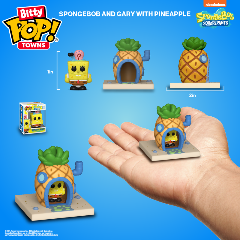 Bitty Pop! Towns SpongeBob SquarePants and his Pineapple House