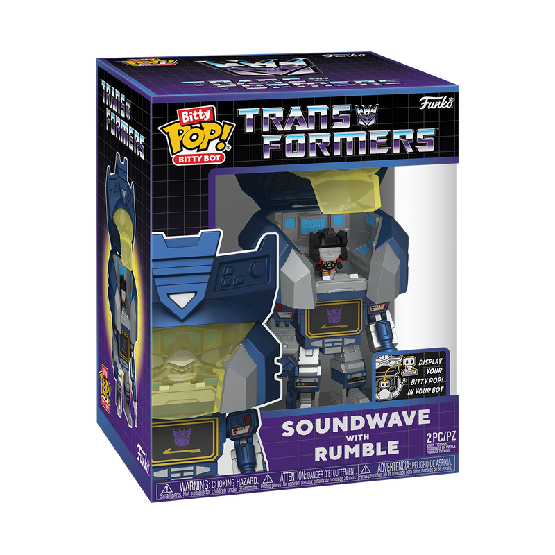 Bitty Pop! Soundwave-robot met Rumble