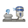 Pop! Deluxe R2-D2 en Princess Leia hologram