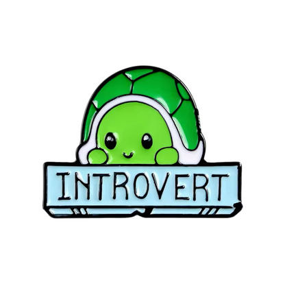 Introverted Turtle Pin