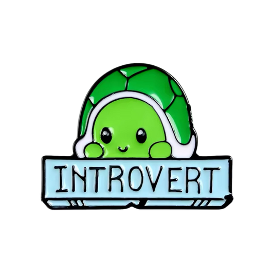 Introverted Turtle Pin