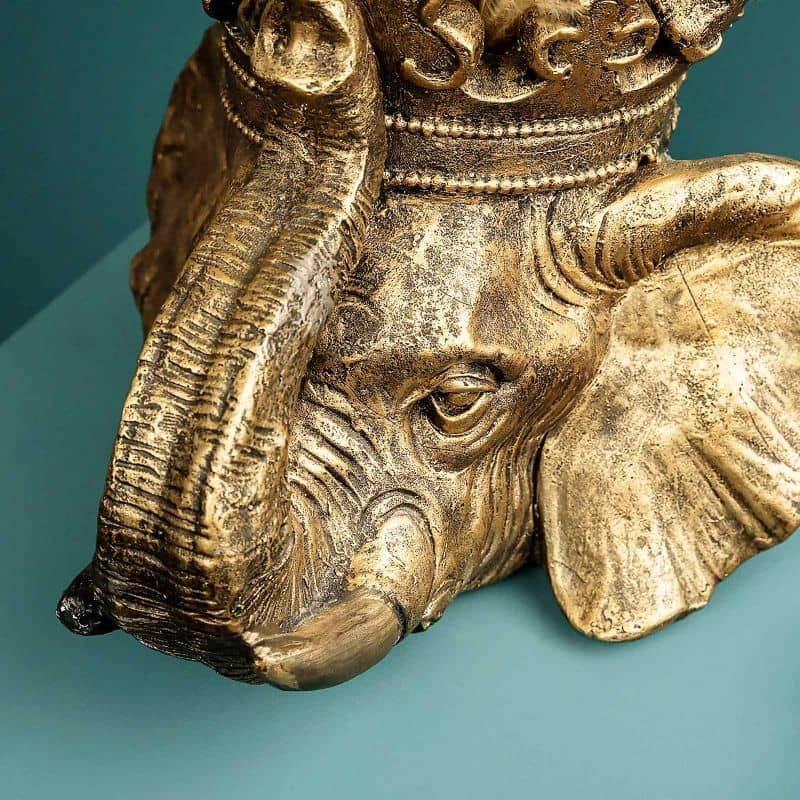 Jumbo Elephant Plant Pot, Gold