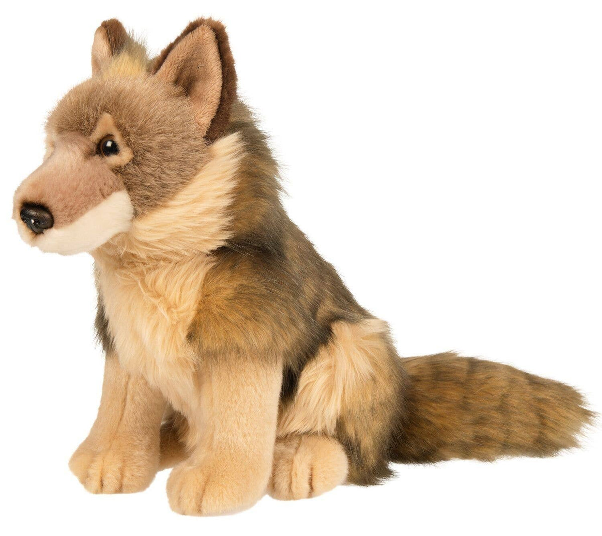 Sitting wolf plush
