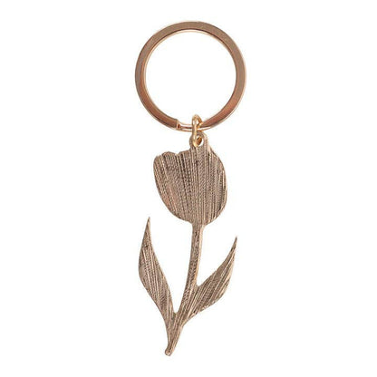 Roze tulp sleutelhanger