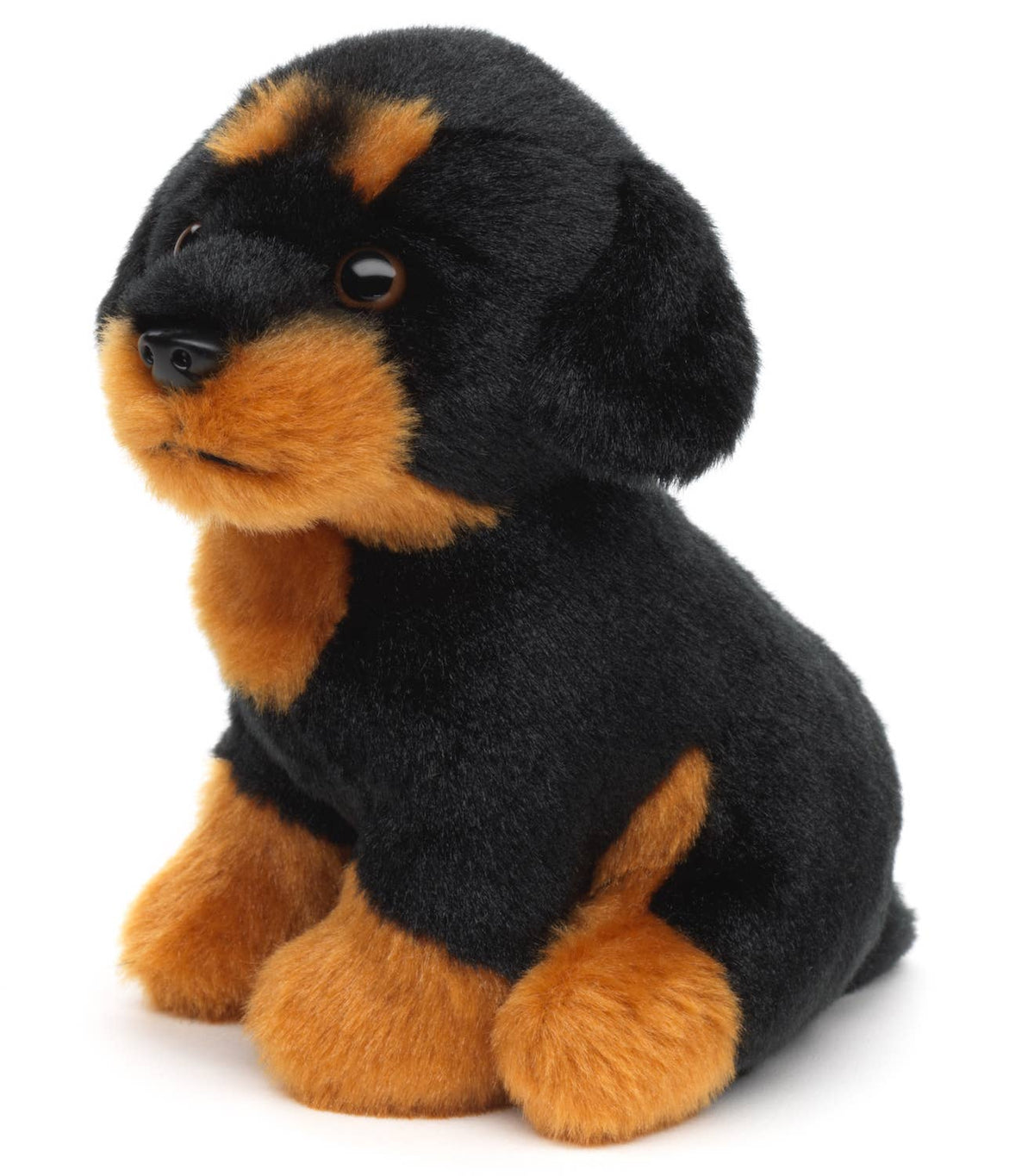 Plush rottweiler, sitting
