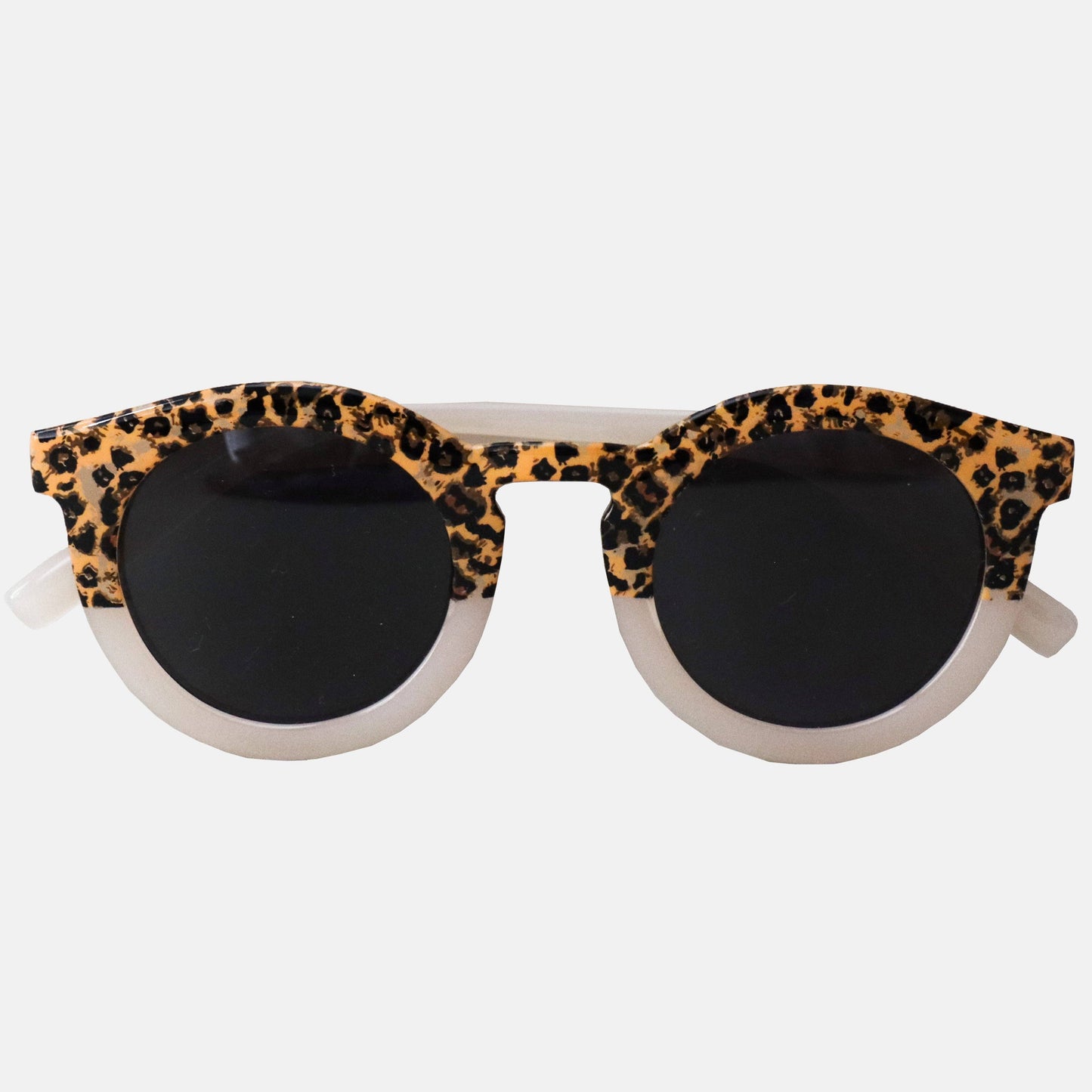 Lunettes de Soleil Adulte - Léopard Transparent Beige
