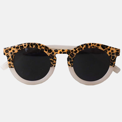 Lunettes de Soleil Adulte - Léopard Transparent Beige