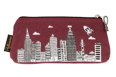 Pellianni: PLUMIER ROUGE 20x10cm, toile de coton écologique et végétalienne, design suédois, 18m +