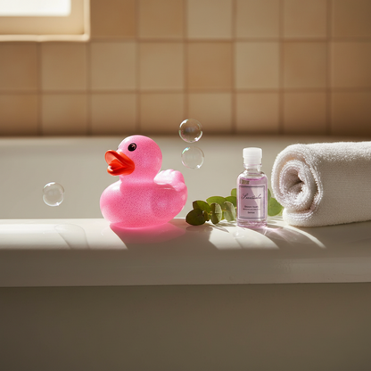 Mini Glitter Duck - pink