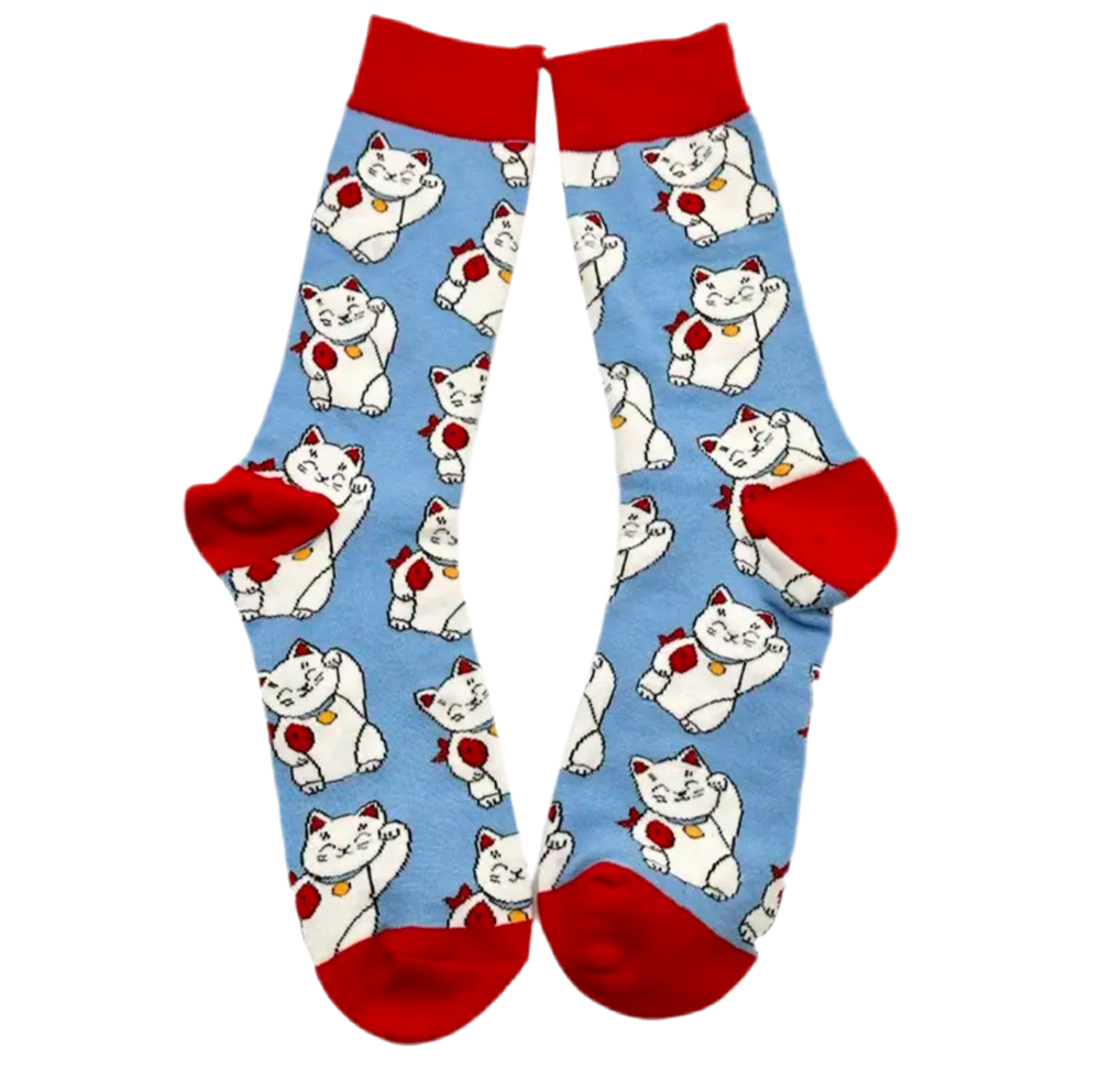 Gelukswitte kattensokken