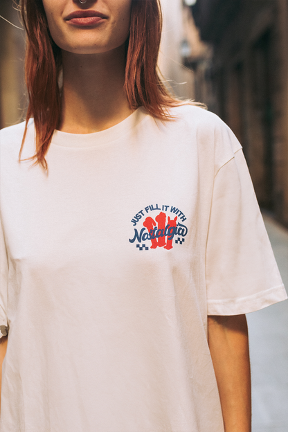 t shirt just fill it with nostalgia nostalgic apparel