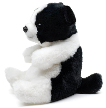 Peluche Border Collier assis kawaii