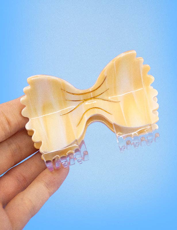 Pince à cheveux en – forme de nœud papillon de pâtes italiennes farfalle | Joanna Behar – vue 4