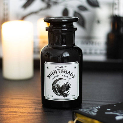 Mystic Raven Belladonna Gothic Apothecary Candle