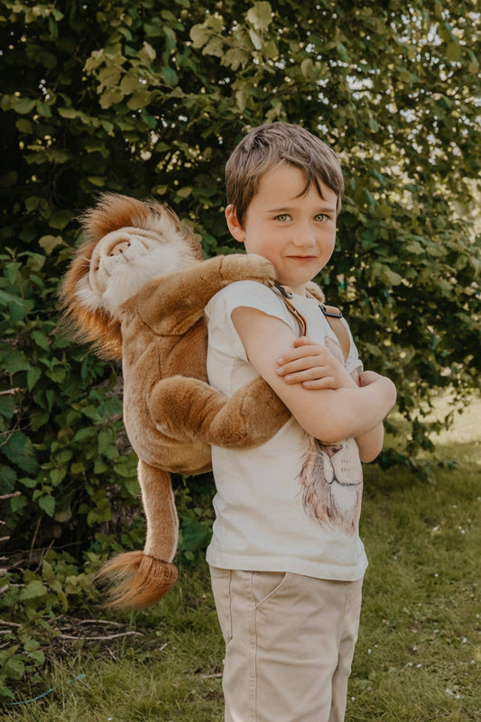 Children's Plush Lion Backpack