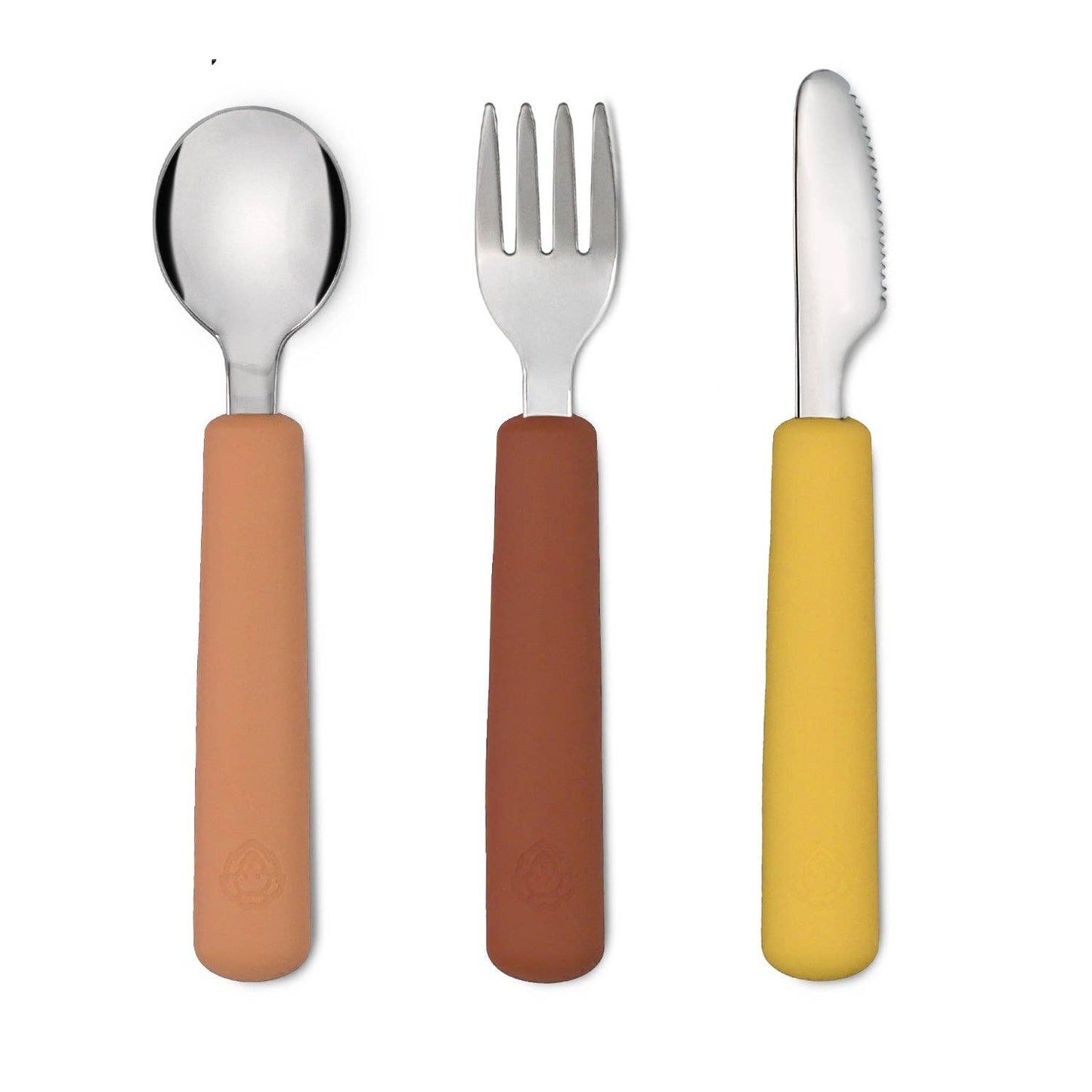 Camel and chestnut cutlery set (fork/spoon/knife)