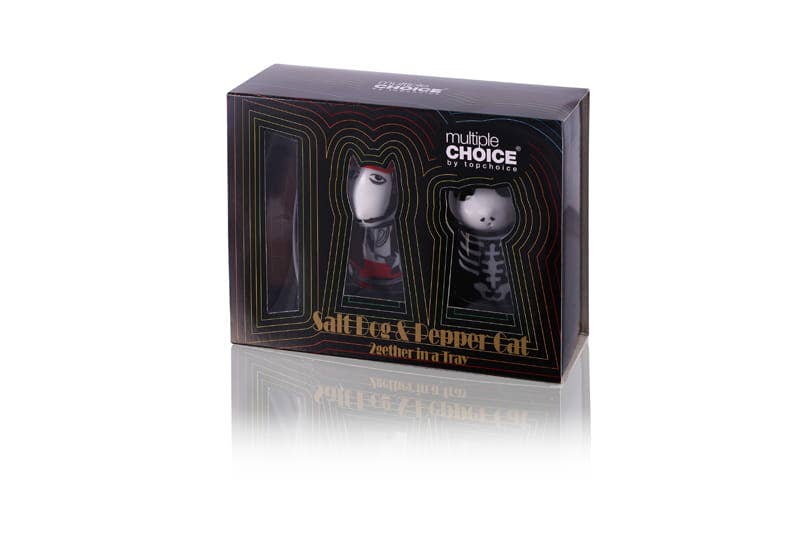 Salt and Pepper Pirate Dog and Cat