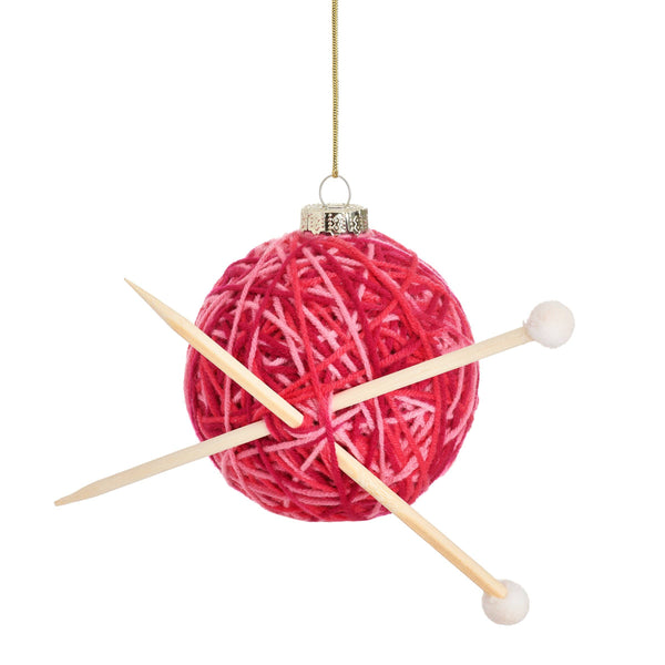 Christmas bauble Yarn ball