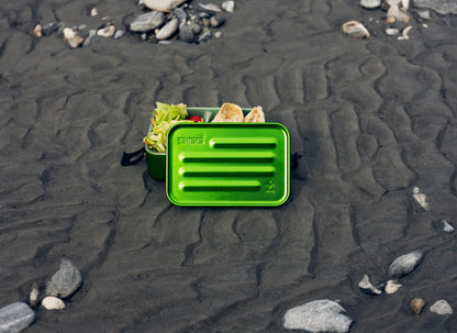 Lunch box Metal food box Green