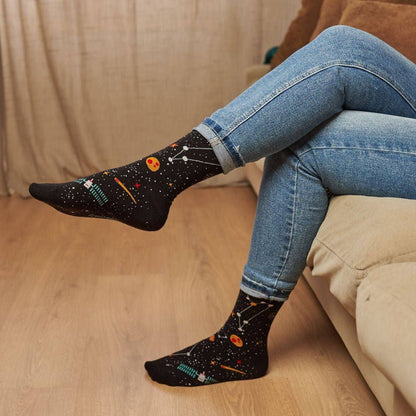Funny ASTROS Cotton Long Socks for Women and Men