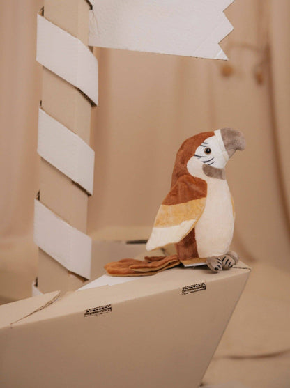 Pierre the Talking Parrot Plush - Rust