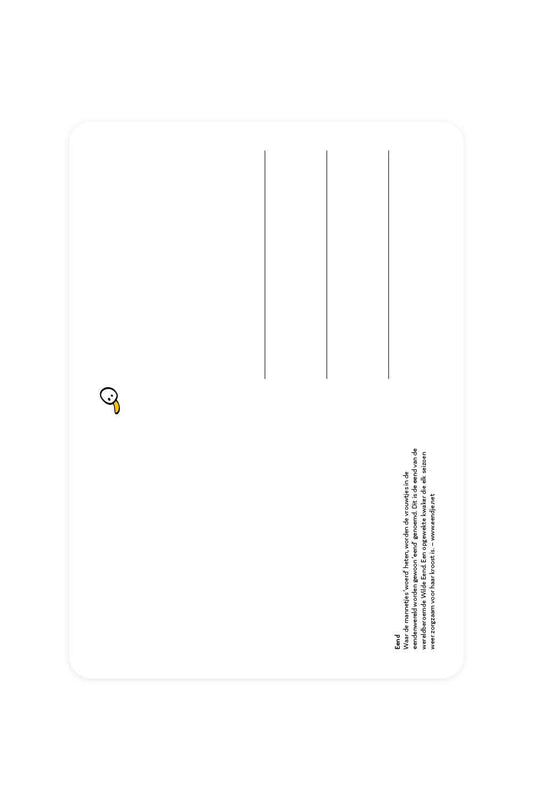 Carte postale avec Canard colvert - La femme