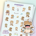 Fish-eating Otter Sticker Sheets