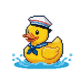 Zee-eend pixelsticker