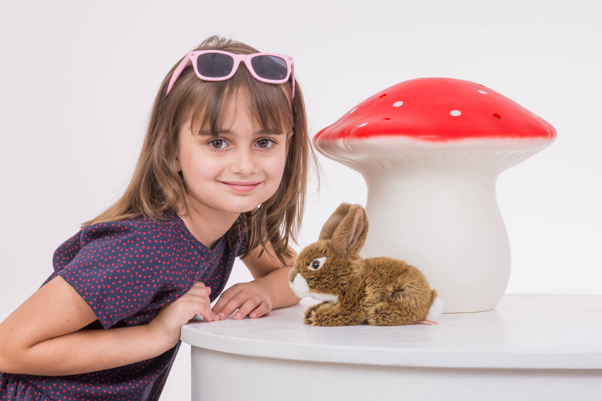 Sitting Brown Rabbit Plush