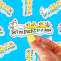 Eendensticker "Alles op orde"