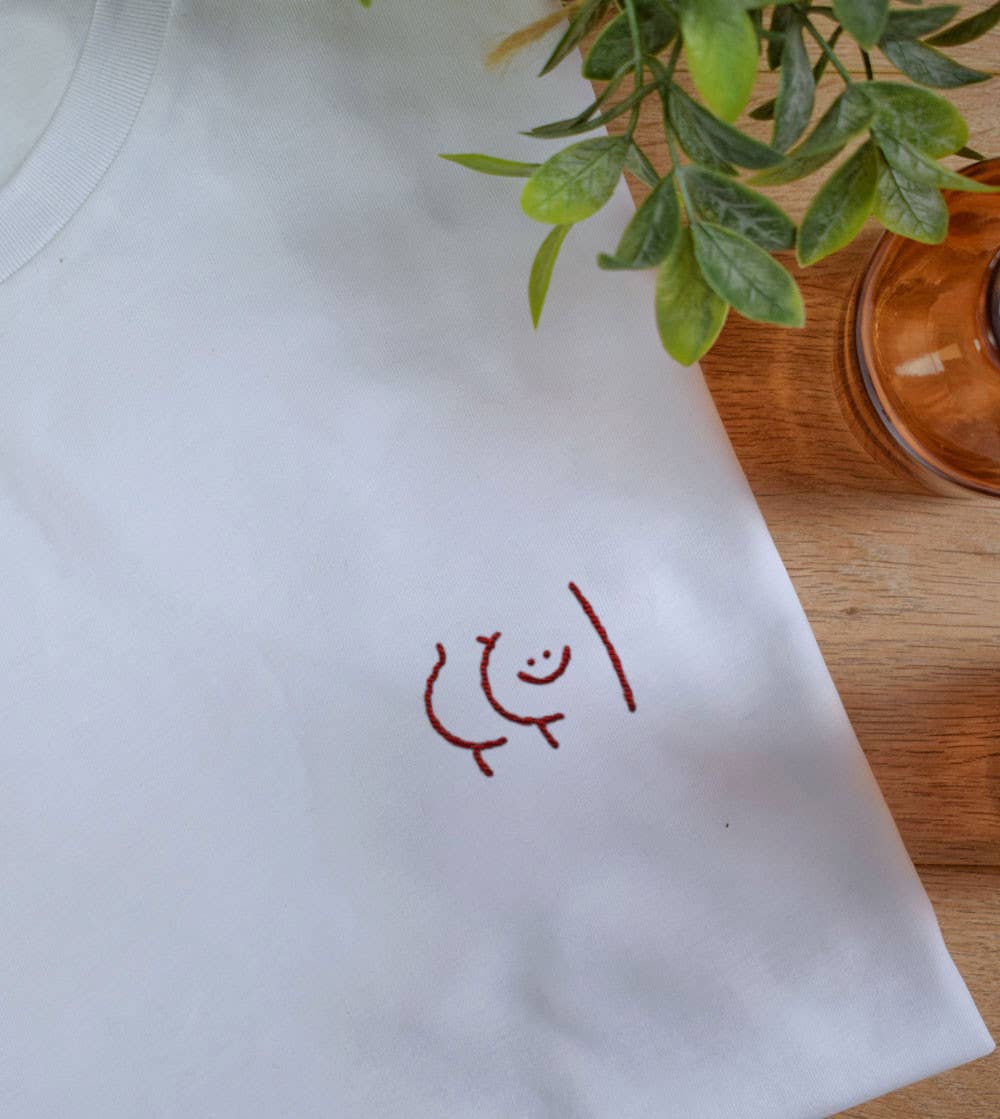 Embroidered "P'tit Cul" T-shirt