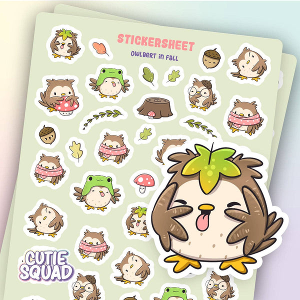 Owlbert Autumn Sticker Sheets