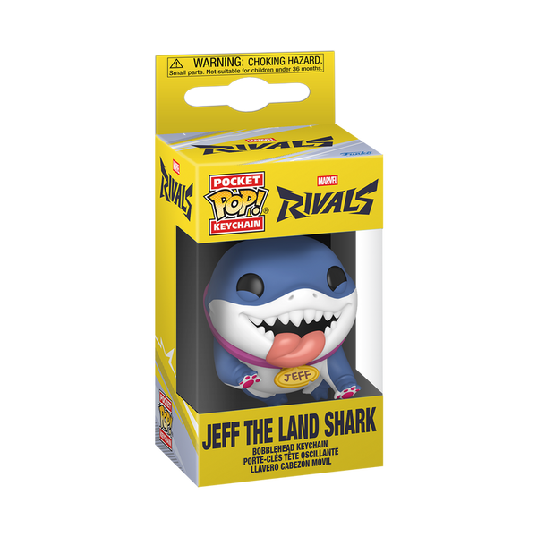 Funko Pop! Keychain Jeff le Requin Terrestre (Marvel Rivals)