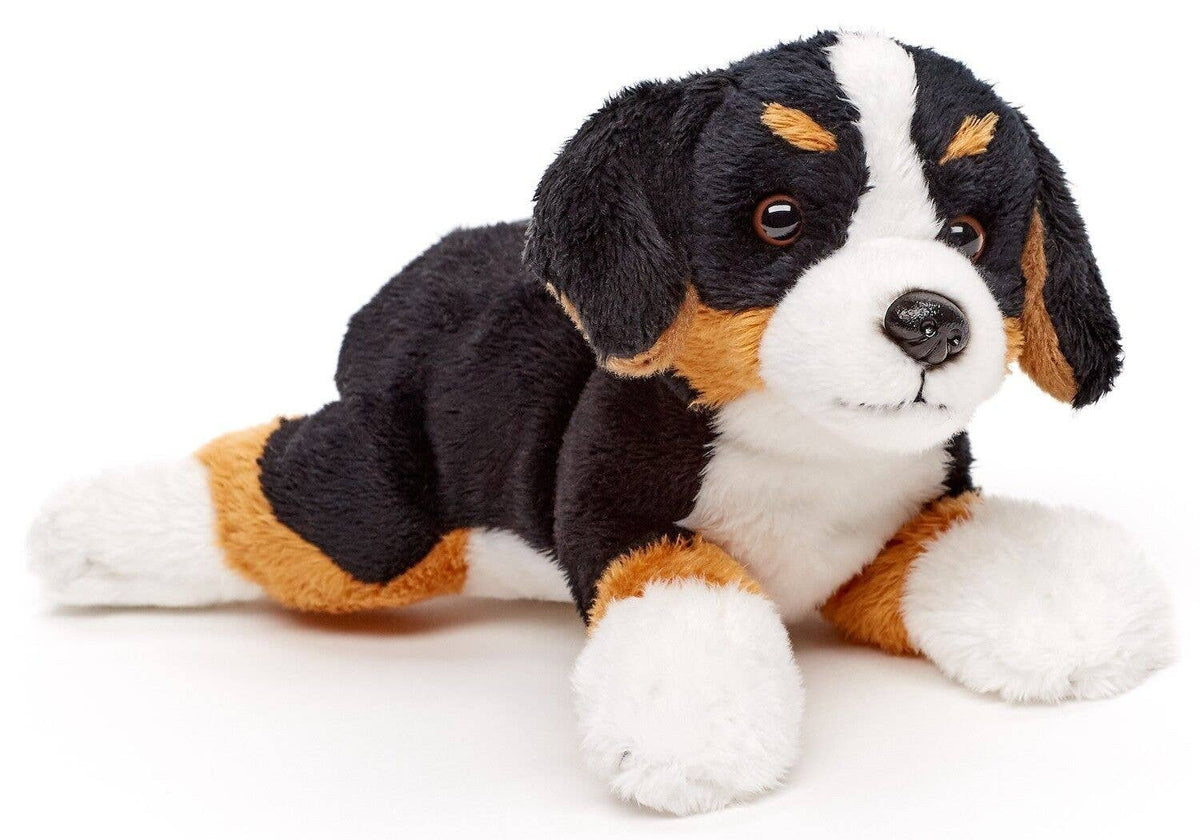 Reclining Bernese Mountain Dog Plush Toy