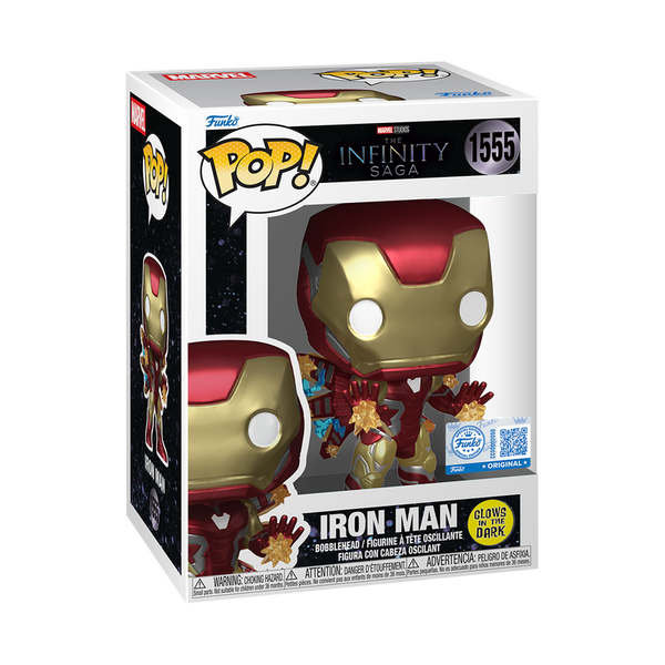 Pop! Plus Iron Man (Glow) #1555 - vue officielle Funko