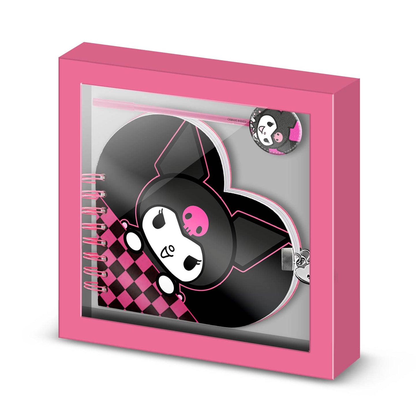 Sanrio Kuromi Chess-Journal Heart + Pen
