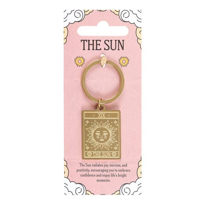 Sleutelhanger met tarotkaart: De Zon