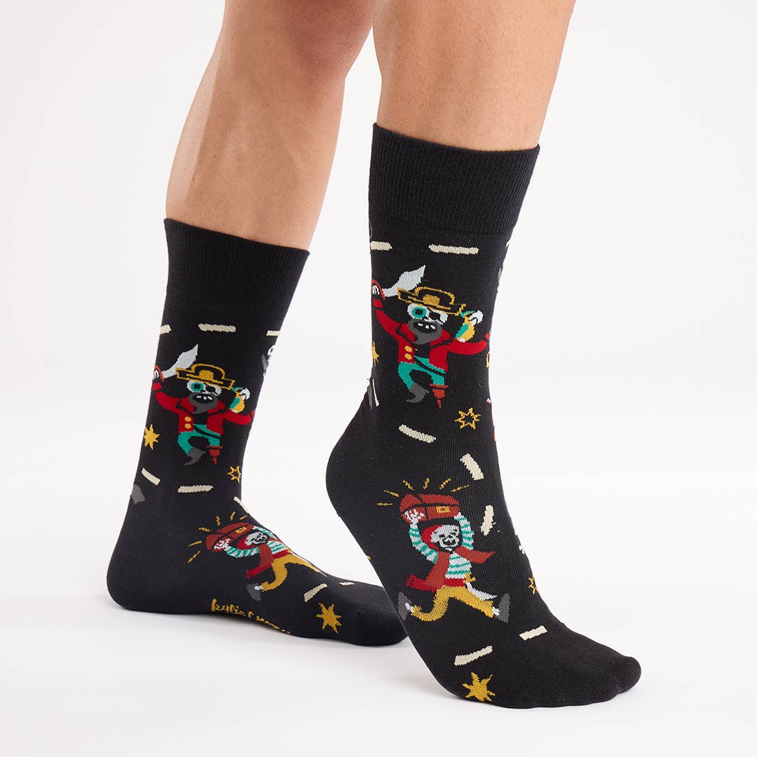 PIRATA Fun Seamless Unisex Cotton Socks