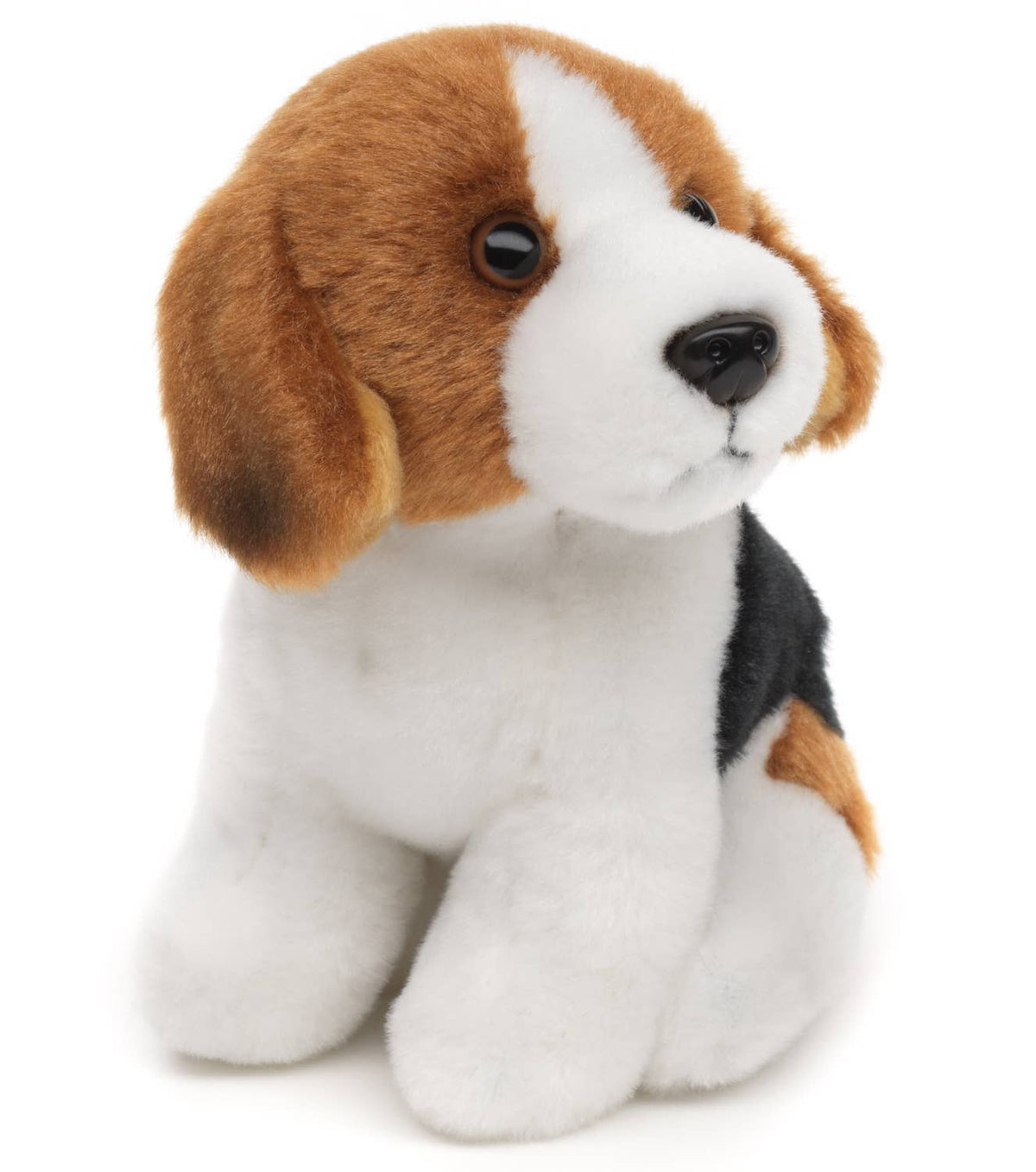 Plush beagle sitting
