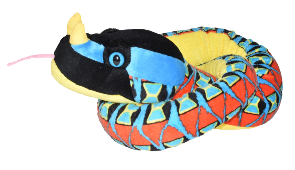 Peluche Vipère rhinocéros - 137 cm