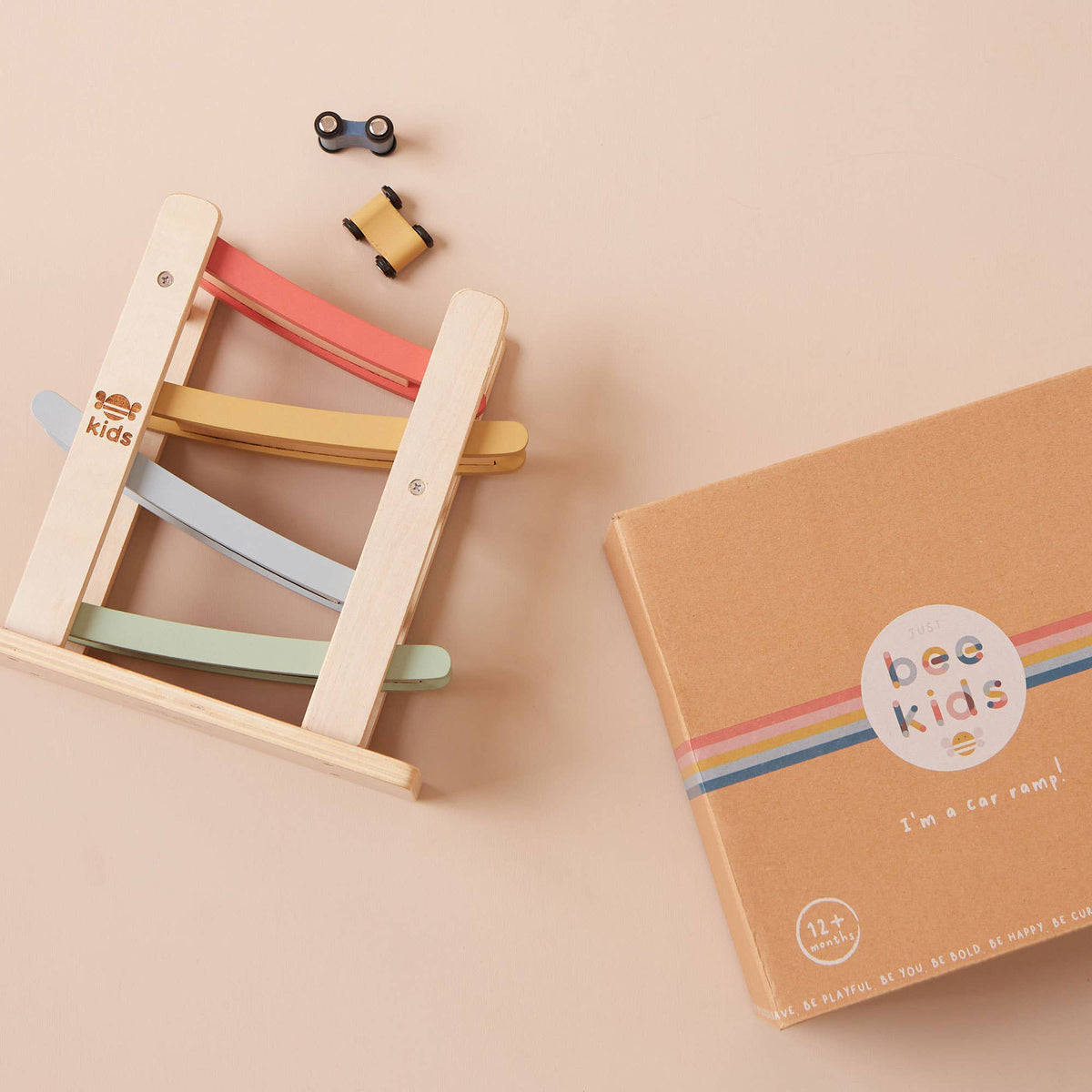 Wooden Car Ramp Toy Set for Children