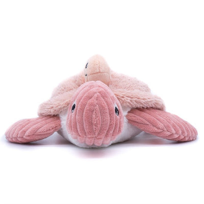 Peluche tortue Sauvenou maman et son bébé rose – Les Ptipotos – vue 5