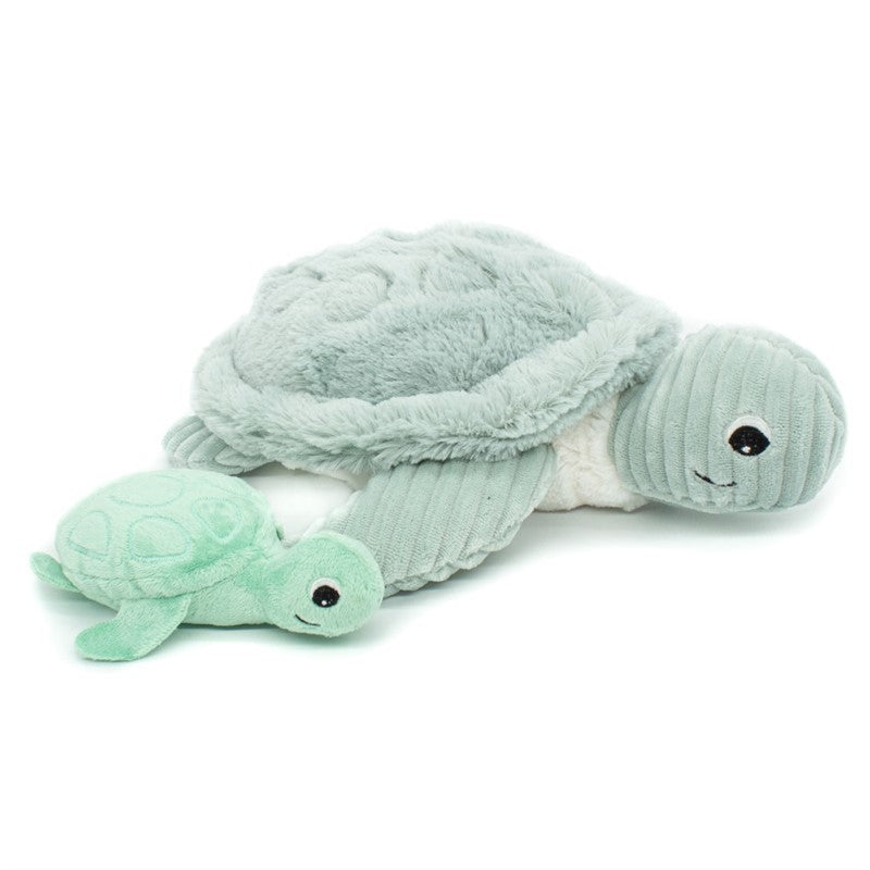 Peluche tortue Sauvenou maman et son bébé menthe – Les Ptipotos