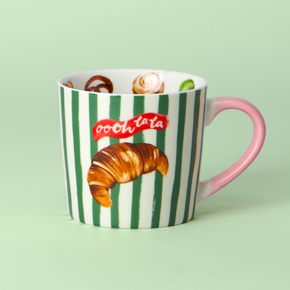 "Oooh La La" Croissant Mug
