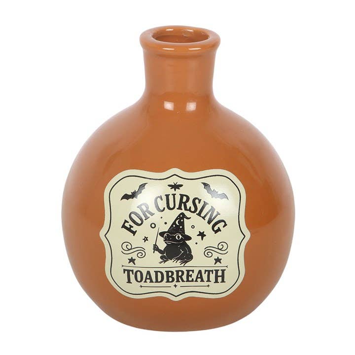 "Toadbreath" potion bottle vase and candle holder