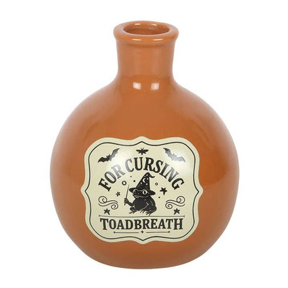 "Toadbreath" potion bottle vase and candle holder