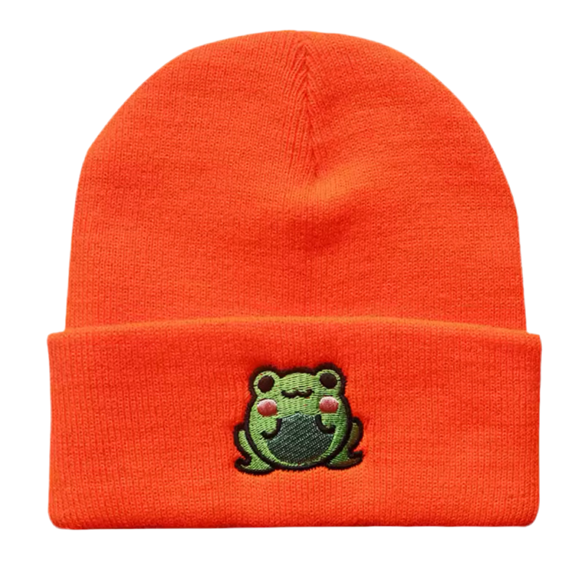 Embroidered Kawaii Frog Hat