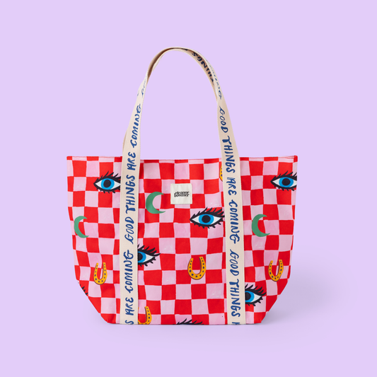 check icon tote bag
