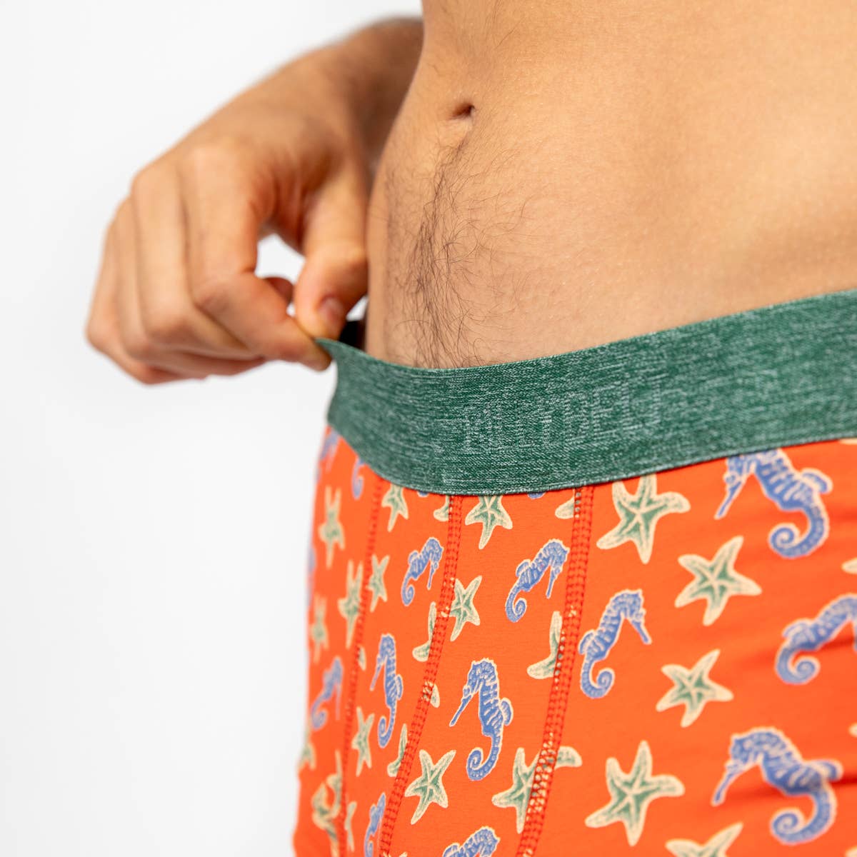 Biologische katoenen boxershorts - Zeepaardje