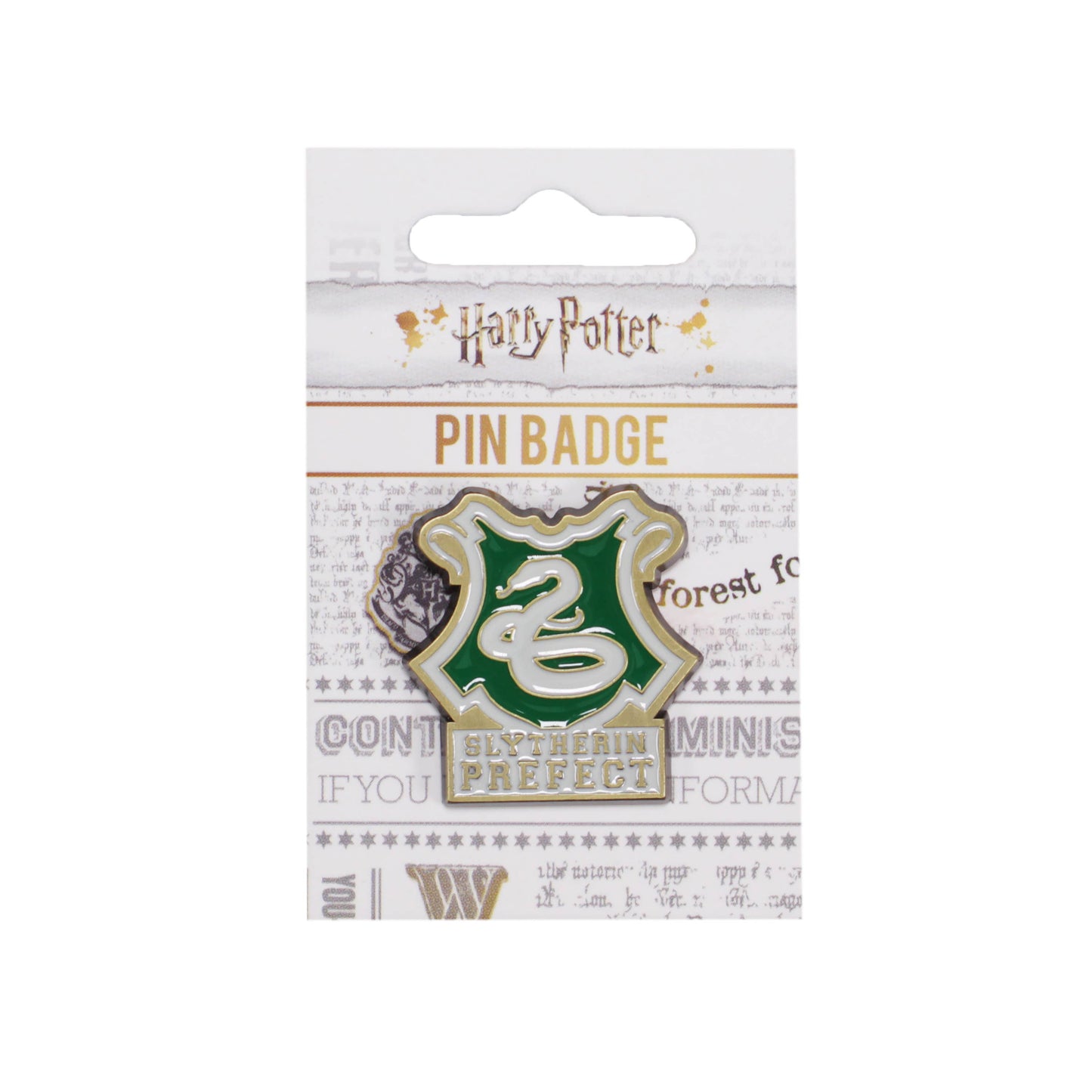 Harry Potter emaille badge (Slytherin Prefect)